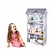 Ξύλινο Παιδικό Κουκλόσπιτο 3 Ορόφων με 9 Έπιπλα 50 x 27.5 x 96 cm Grace Ecotoys 8210