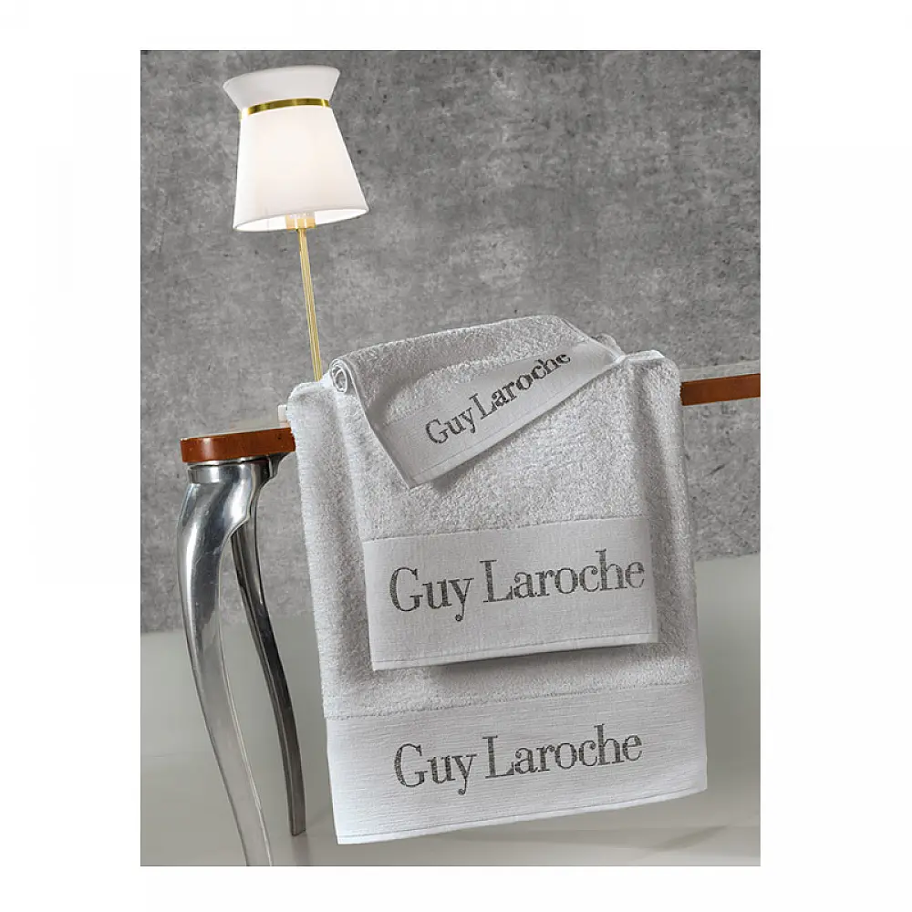 Σετ με 3 Πετσέτες Μπάνιου 100% Βαμβάκι Futura Silver Guy Laroche 1122090214009