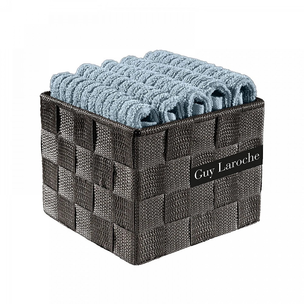 Σετ Πετσέτες 100% Βαμβάκι 30 x 30 cm 5 τμχ σε Κουτί Sky Be My Guest Guy Laroche 1122086220000-Sky