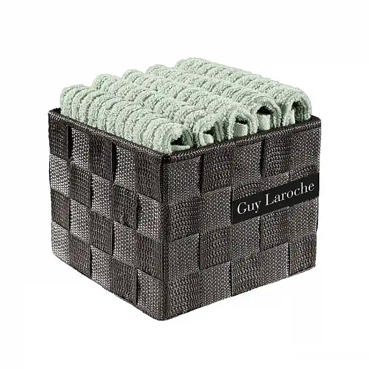 Σετ Πετσέτες 100% Βαμβάκι 30 x 30 cm 5 τμχ σε Κουτί Mint Be My Guest Guy Laroche 1122086220000-Mint