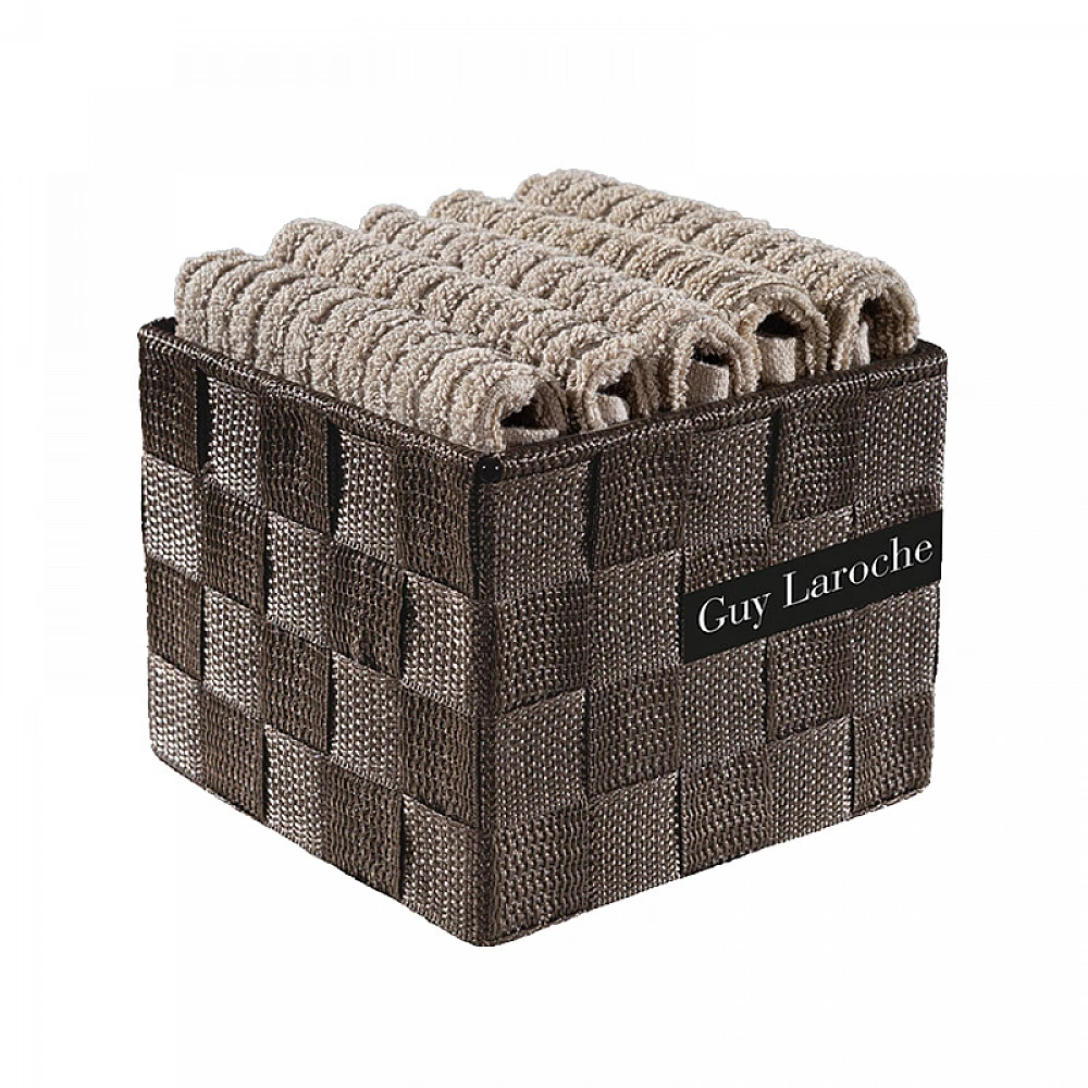 Σετ Πετσέτες 100% Βαμβάκι 30 x 30 cm 5 τμχ σε Κουτί Lino Be My Guest Guy Laroche 1122086220000-Lino