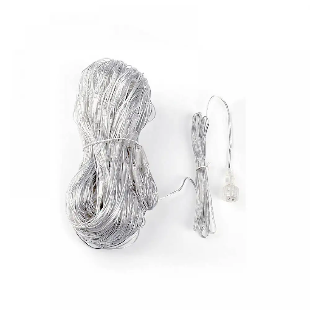 Χριστουγεννιάτικη Κουρτίνα 185 x 85 cm με 128 Λαμπάκια LED Θερμό Λευκό και 7 Προγράμματα Εναλλαγών Φωτισμού 31V Hoppline HOP1000988-2