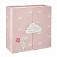 Χάρτινο Βρεφικό Κουτί Αναμνήσεων με 9 Συρτάρια Birth Box Χρώματος Ροζ Atmosphera 158564-Pink