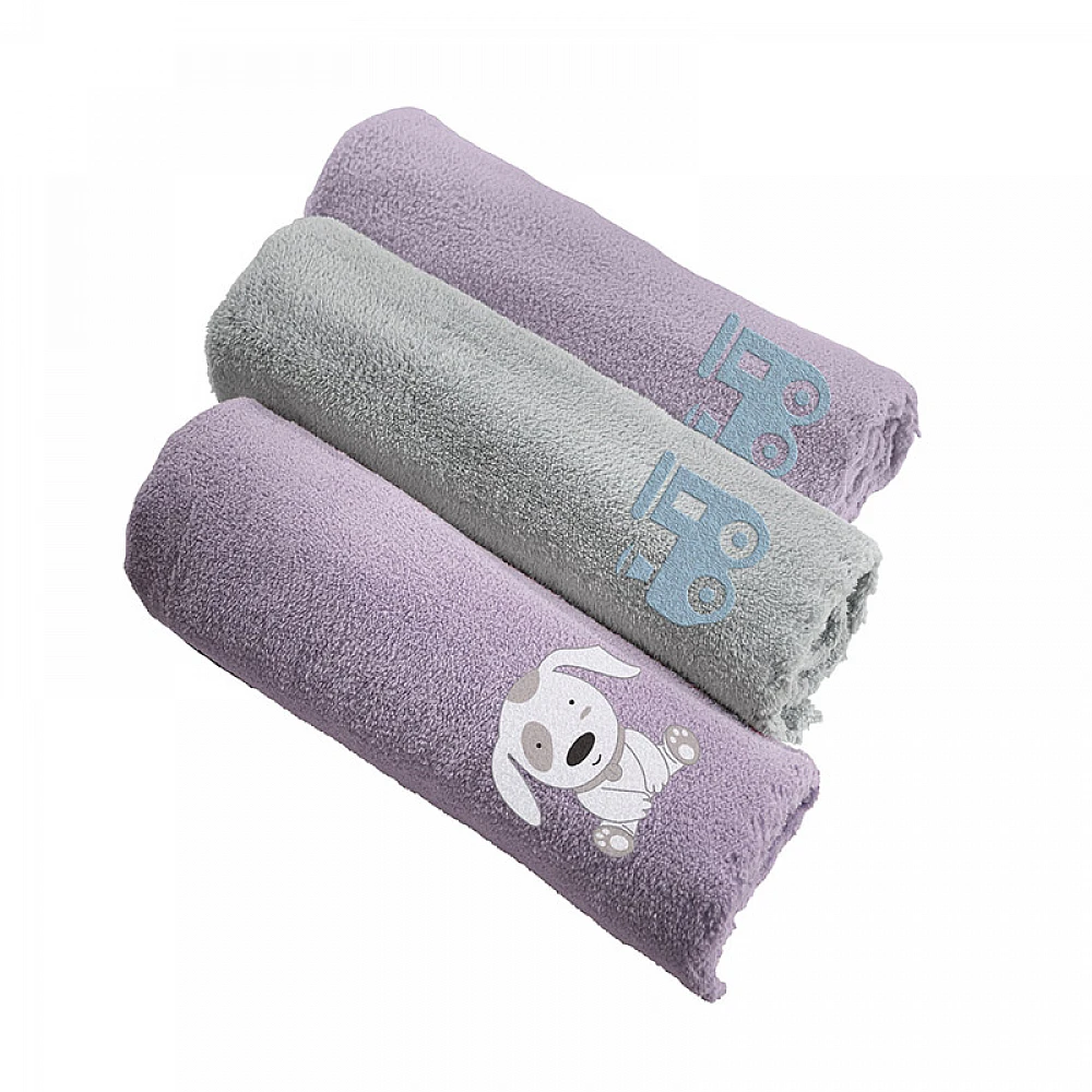 Βρεφική Κουβέρτα Κούνιας 100 x 140 cm Train Fleece Silver Guy Laroche 1113086121018