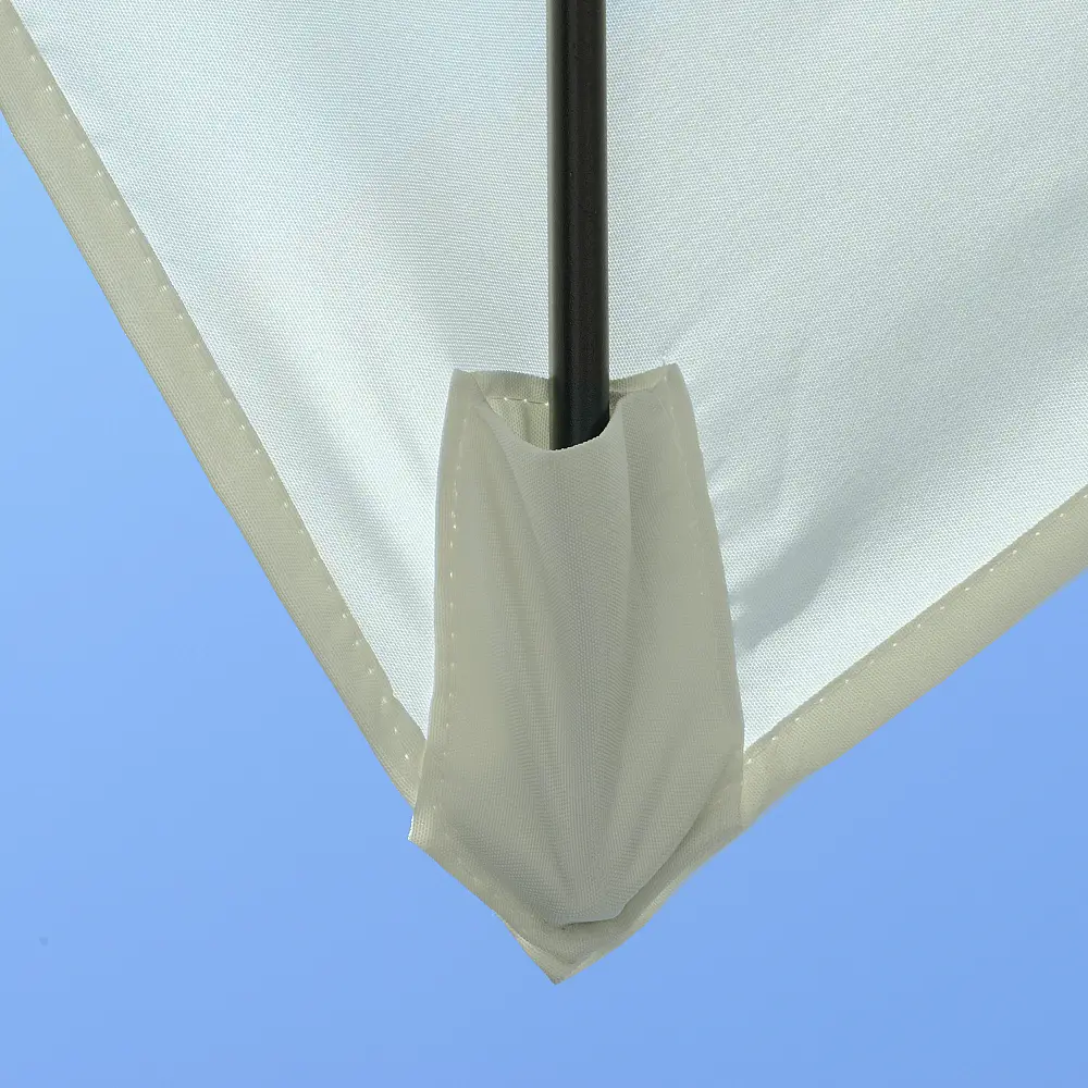 Ομπρέλα Κήπου Outsunny Ορθογώνια 200x300cm Ανοιγόμενη μανιβέλα και Ρυθμιζόμενη Κλίση, Μπεζ 84D-158BG