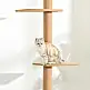 PawHut 4-Level Cat Scratching Post Tree, Ρυθμιζόμενη στερέωση οροφής, 43x27x228-260cm D30-296V02BN