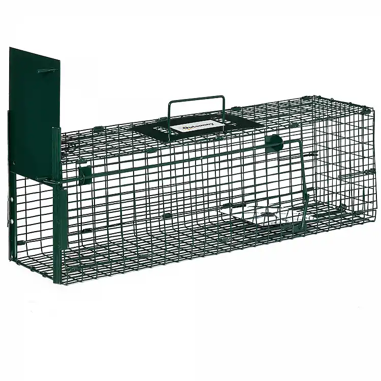 Μεταλλική Παγίδα - Κλουβί Ζώων με 1 Πόρτα 60 x 18 x 20 cm Outsunny AB0-015