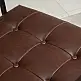 Πολυθρόνα HOMCOM Industrial Style με κουμπιά σε μεταλλικό και καφέ PU 833-904