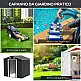Υπόστεγο Outsunny Garden 2x1,5x1,9m από γαλβανισμένο χάλυβα, διπλή συρόμενη πόρτα και 4 εισαγωγές αέρα 845-536