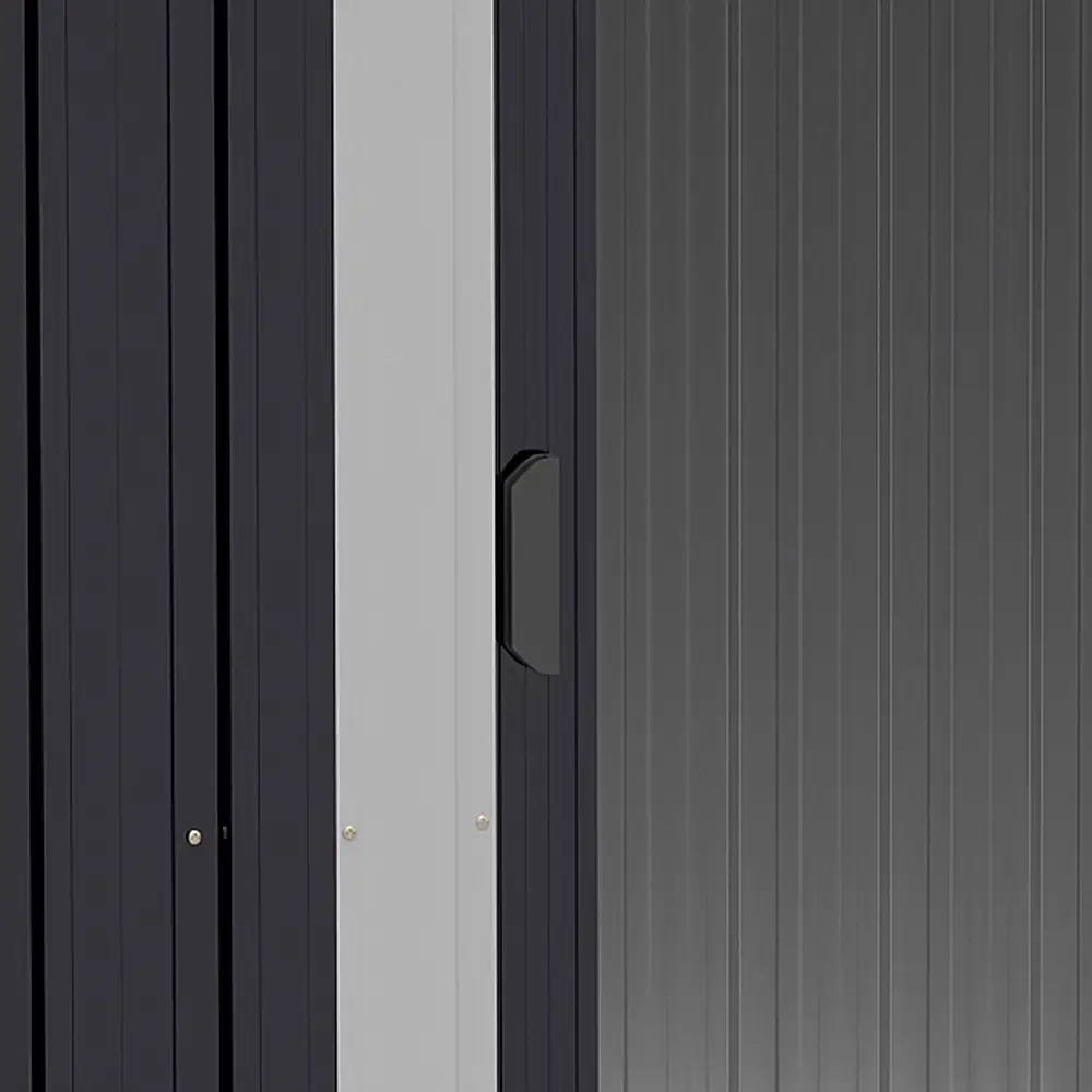Υπόστεγο Outsunny Garden 2x1,5x1,9m από γαλβανισμένο χάλυβα, διπλή συρόμενη πόρτα και 4 εισαγωγές αέρα 845-536