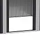 Υπόστεγο Outsunny Garden 2x1,5x1,9m από γαλβανισμένο χάλυβα, διπλή συρόμενη πόρτα και 4 εισαγωγές αέρα 845-536