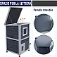 PawHut Outdoor Pet Kennel 2 Επιπέδων Ανοιγόμενο Ξύλο Γκρι και Λευκό 51 x 51 x 81,3 cm D30-223 PawHut Outdoor Pet Kennel 2 Επιπέδων Ανοιγόμενο Ξύλο Γκρι και Λευκό 51 x 51 x 81,3 cm D30-223