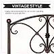 Outsunny Vintage Garden Jumper με Floral Elements, Metal, 99x68x53cm, Μαύρο 844-454