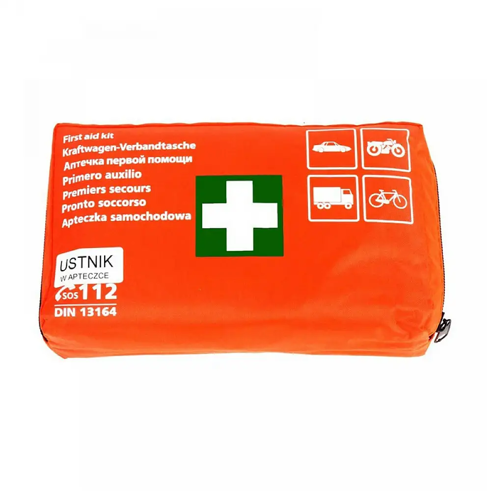 Φαρμακείο Αυτοκινήτου Τσαντάκι με Μάσκα για Τεχνητή Αναπνοή και Εξοπλισμό Κατάλληλο για Πρώτες Βοήθειες AMiO 01691