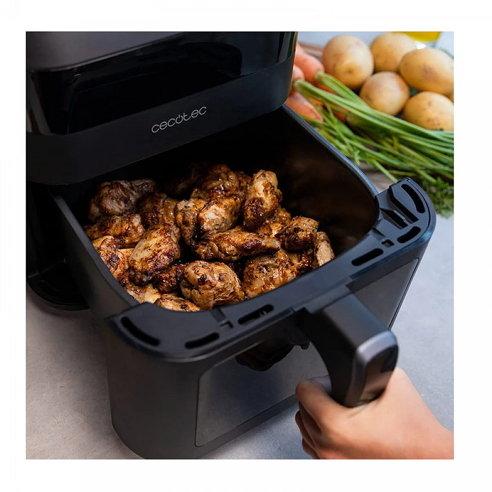Ψηφιακή Φριτέζα Αέρος Χωρίς Λάδι 6 Lt 1300 W Χρώματος Μαύρο Cecofry Experience Window 6000 Cecotec CEC-04340 Ψηφιακή Φριτέζα Αέρος Χωρίς Λάδι 6 Lt 1300 W Χρώματος Μαύρο Cecofry Experience Window 6000 Cecotec CEC-04340