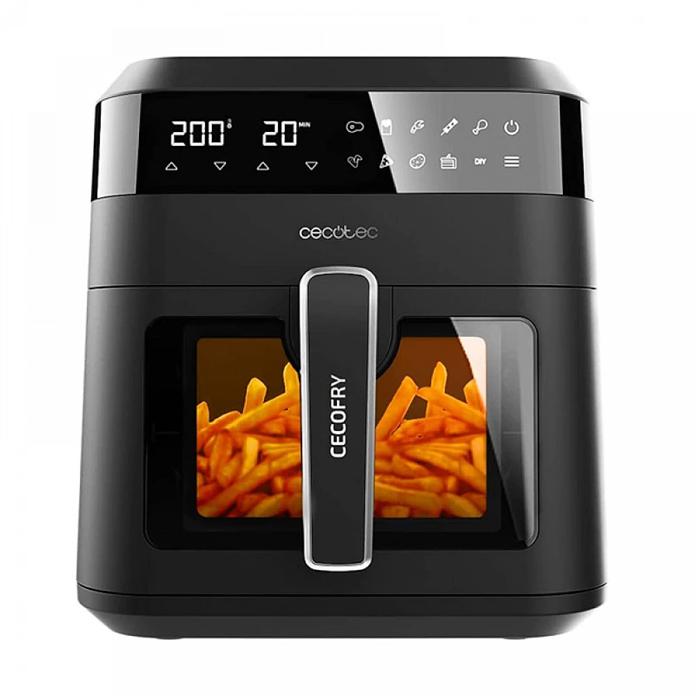 Ψηφιακή Φριτέζα Αέρος Χωρίς Λάδι 6 Lt 1300 W Χρώματος Μαύρο Cecofry Experience Window 6000 Cecotec CEC-04340 Ψηφιακή Φριτέζα Αέρος Χωρίς Λάδι 6 Lt 1300 W Χρώματος Μαύρο Cecofry Experience Window 6000 Cecotec CEC-04340