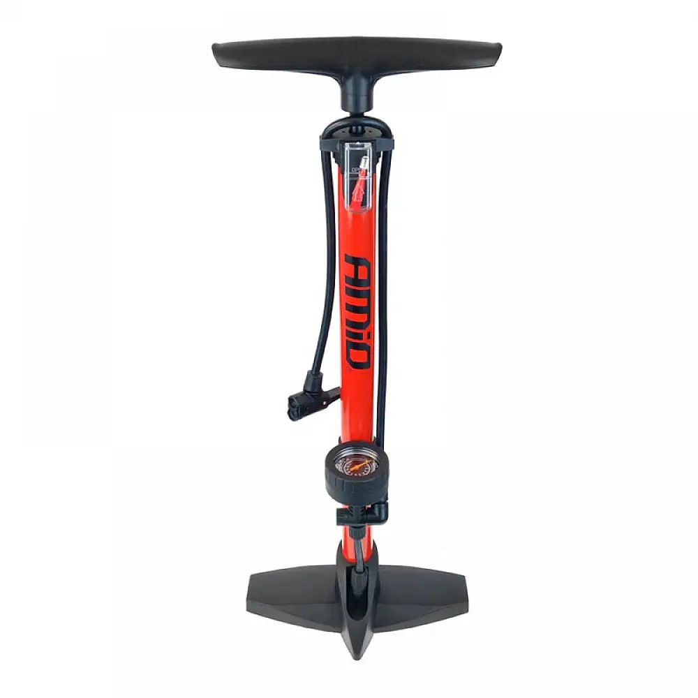 Τρόμπα Αέρος Χειρός Αλουμινίου με Μανόμετρο και Βάση 11 Bar 160 PSI AMiO 02146