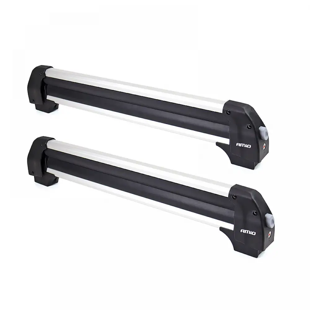 Βάση Οροφής Αυτοκινήτου από Αλουμίνιο με Κλειδαριά για 4 Ζευγάρια Σκι - 2 Snowboard 76 cm AMiO 02591