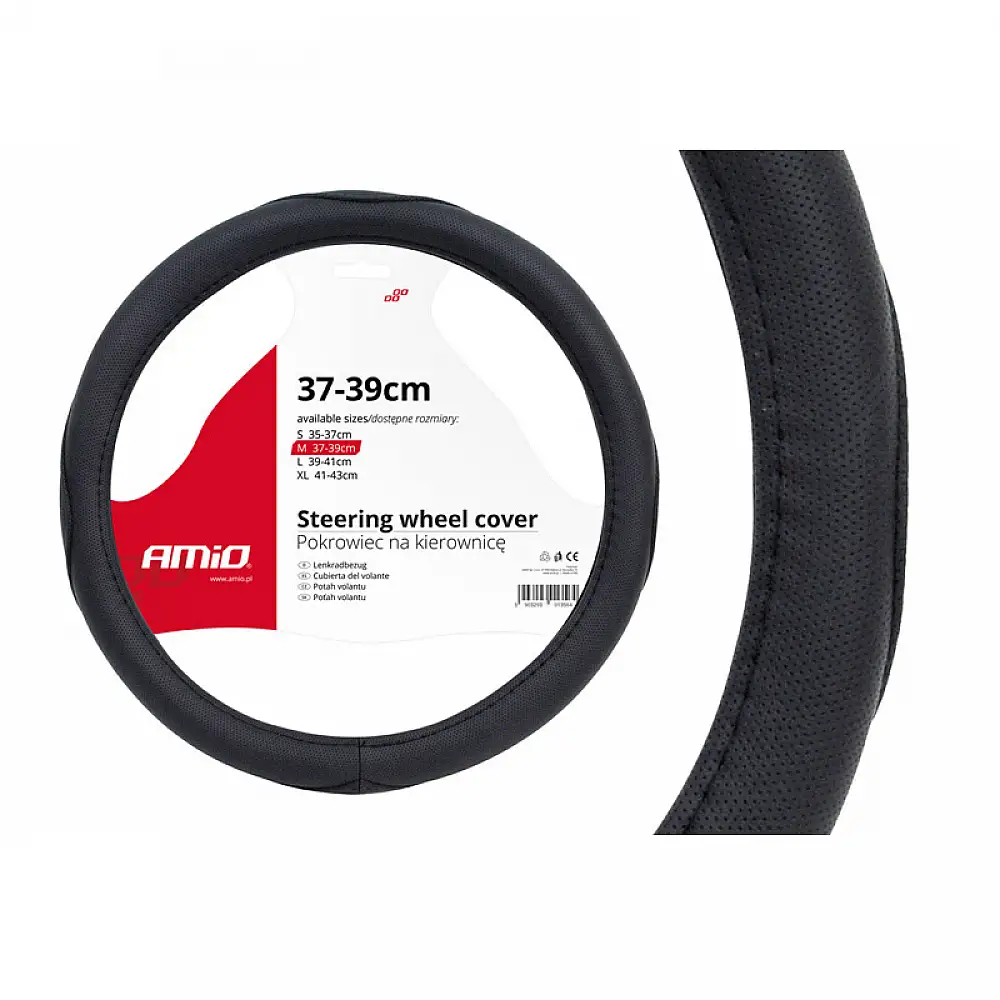Κάλυμμα Τιμονιού Αυτοκινήτου από Δερματίνη 37-39 cm AMiO 01365