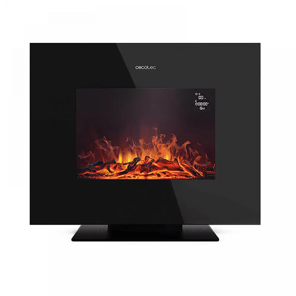 Επιδαπέδιο Ηλεκτρικό Τζάκι με Τηλεχειριστήριο 26 Χρώματος Μαύρο Cecotec Ready Warm 2700 Design Flames CEC-05830