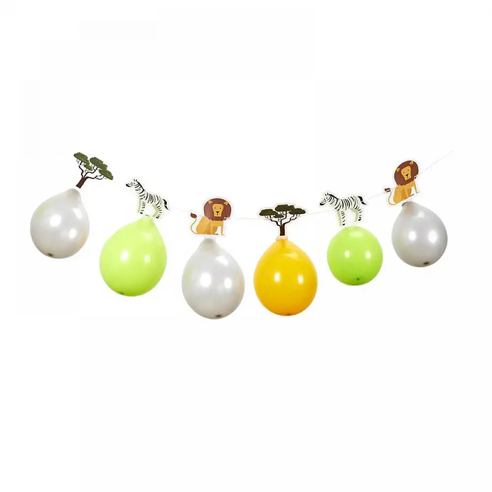 Διακοσμητική Γιρλάντα με 6 Μπαλόνια 3m Savane Party Time EA10264