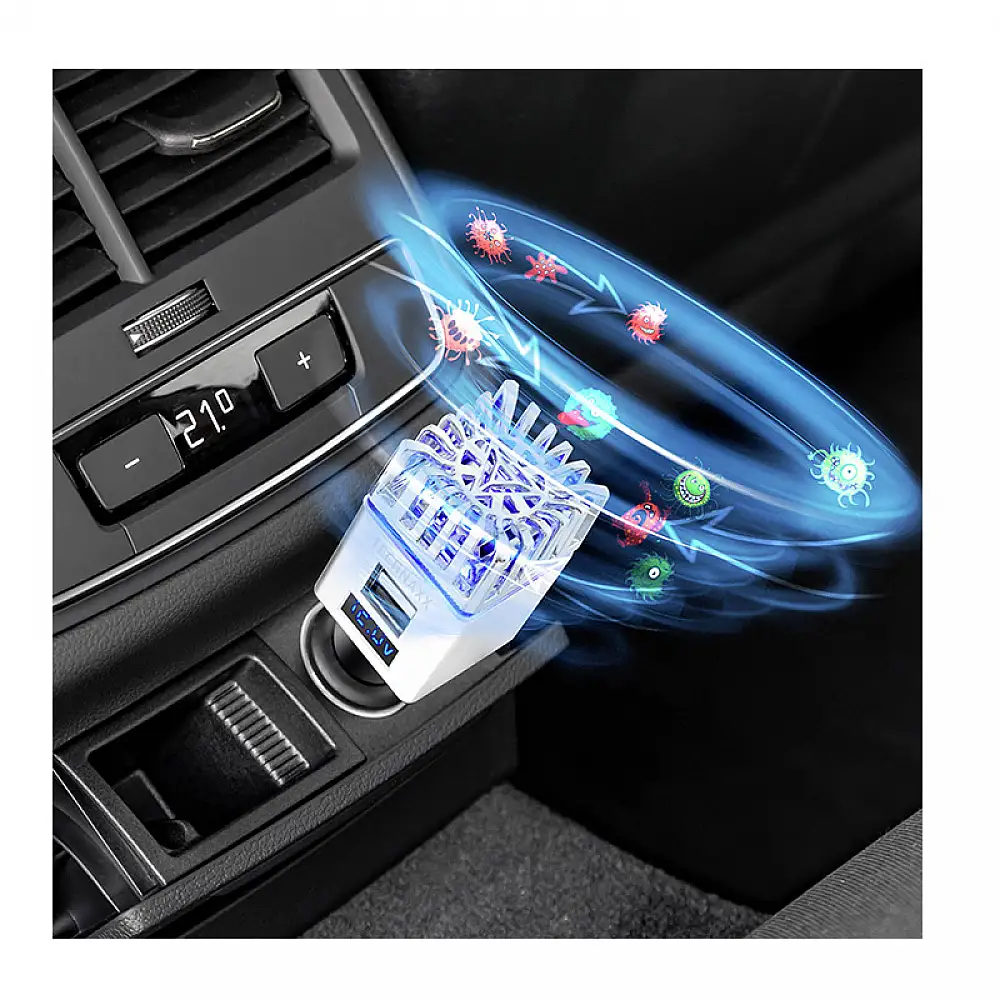 Ιονιστής Αέρα Αναπτήρα Αυτοκινήτου με 2 Θύρες USB 12/24V Technaxx TX-130