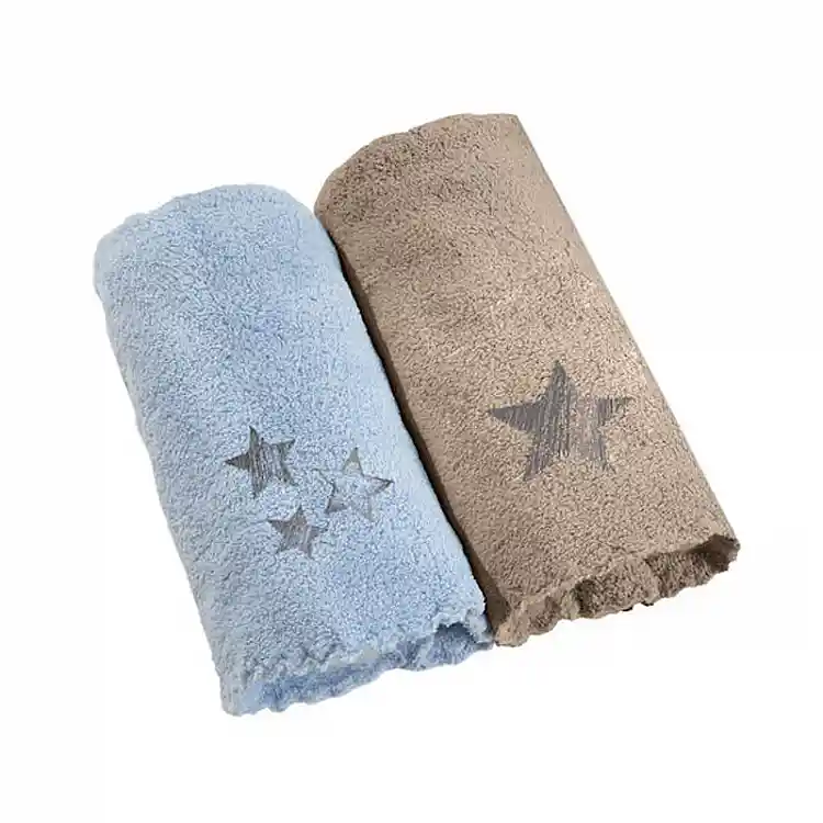 Σετ με 2 Βρεφικές Πετσέτες 35 x 50 cm Blue Brown 2 τμχ Boy Set 1 Guy Laroche 1122086222000