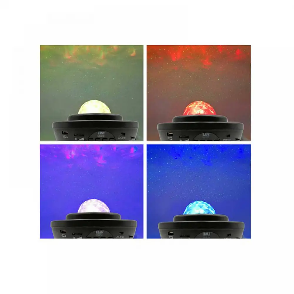 Προβολέας Αστεριών με Ηχείο Bluetooth και Τηλεχειριστήριο Χρώματος Μαύρο Bass Polska BP-BH59311