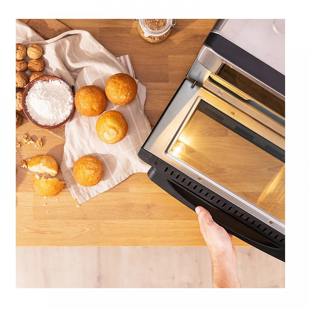 Ηλεκτρικός Φούρνος με Αέρα 30 Lt 1600 W Cecotec Bake&Fry 3000 Touch Steel CEC-02258 Ηλεκτρικός Φούρνος με Αέρα 30 Lt 1600 W Cecotec Bake&Fry 3000 Touch Steel CEC-02258