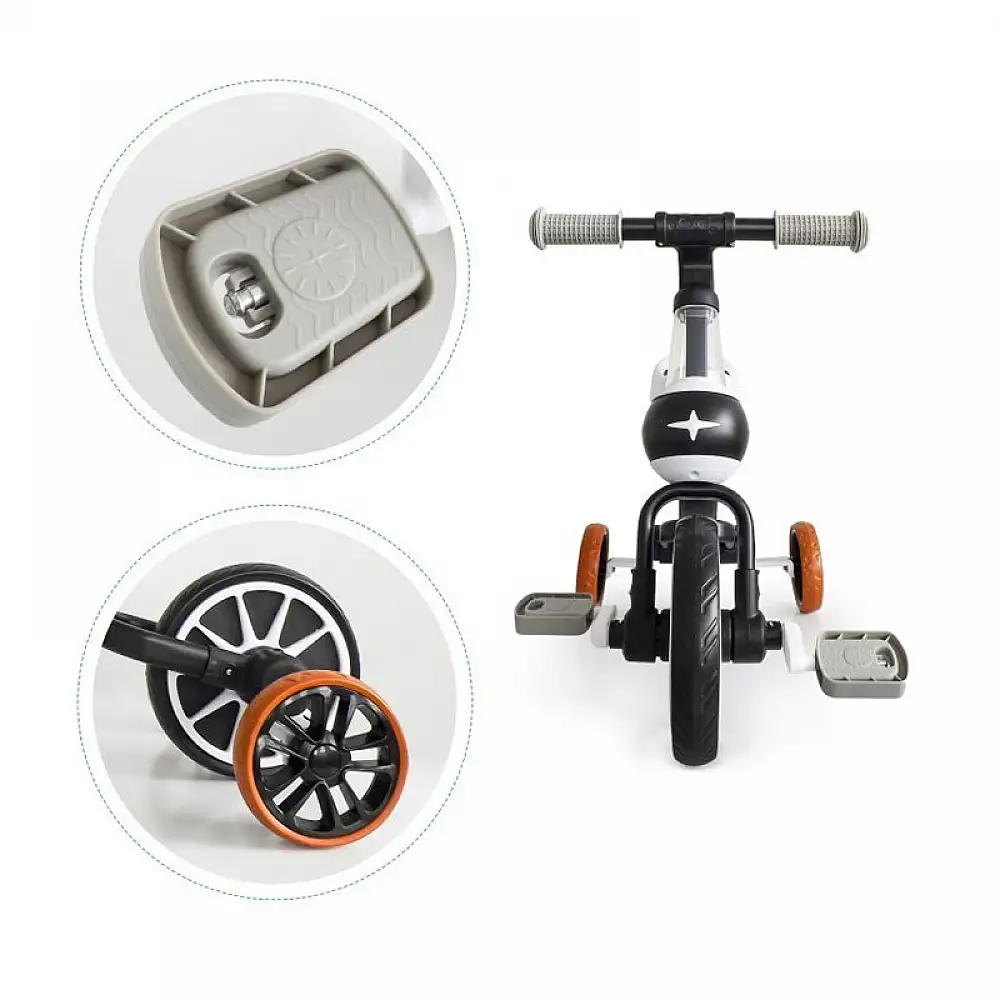 Παιδικό Ποδήλατο Ισορροπίας 4 σε 1 Χρώματος Μαύρο Ecotoys LC-V1311-Black