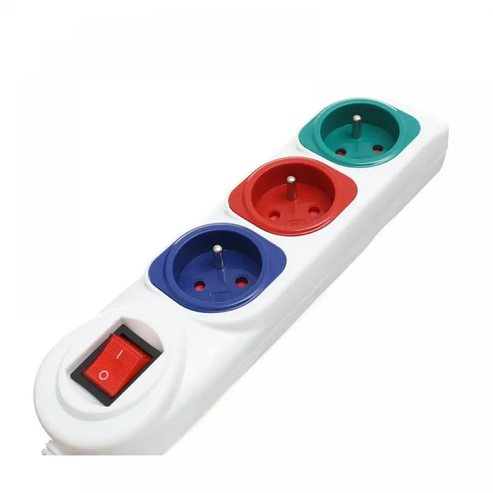 Πολύπριζο Ασφαλείας 3 Θέσεων με Καλώδιο 3 m Kraft&Dele KD-4006