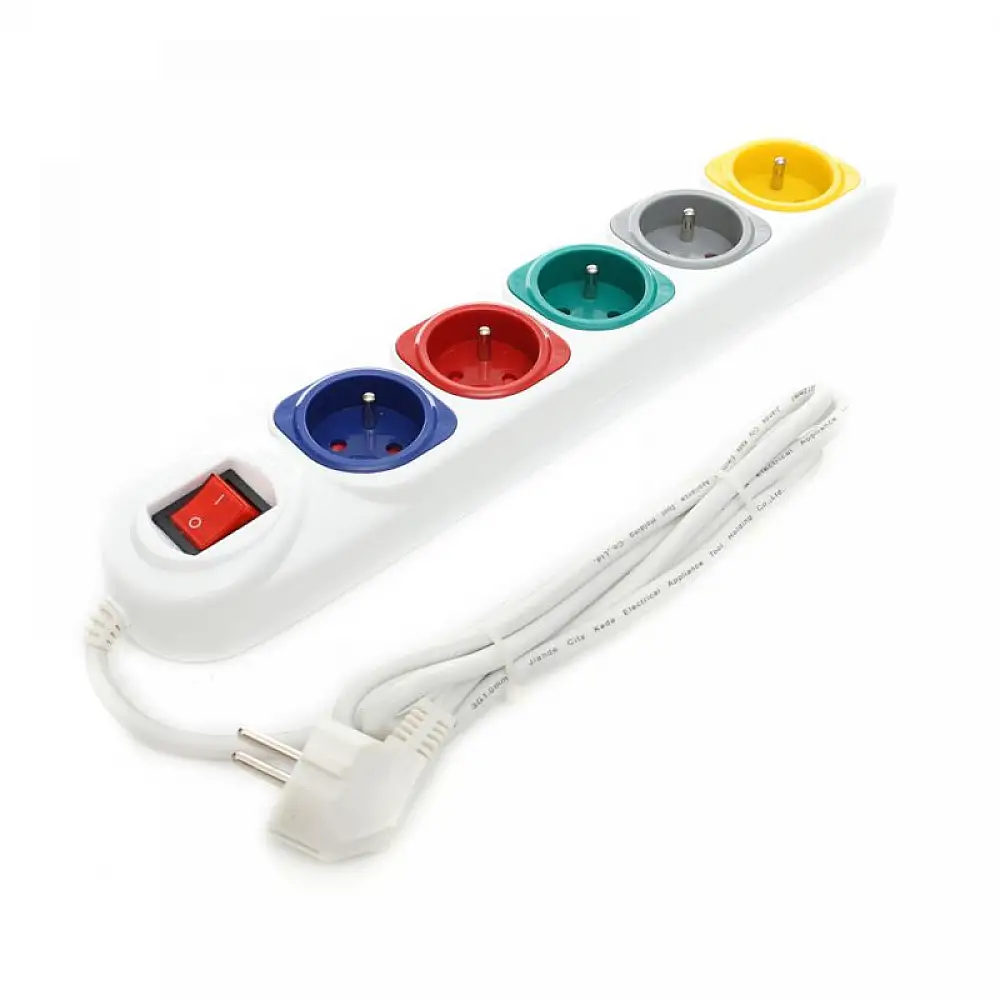 Πολύπριζο Ασφαλείας 5 Θέσεων με Καλώδιο 3 m Kraft&Dele KD-4009