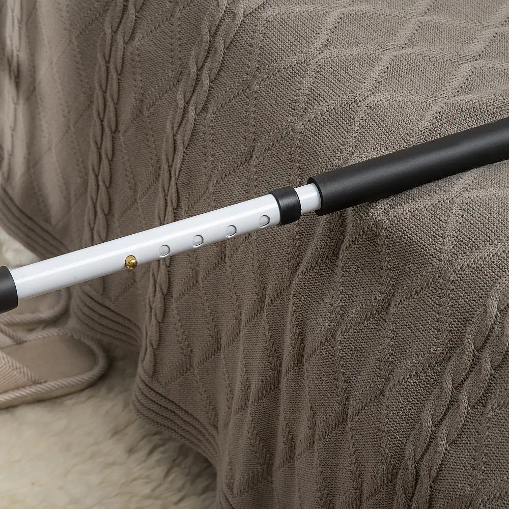 Λαβή κρεβατιού HOMCOM με ρυθμιζόμενο πλάτος και ύψος σε ατσάλι, λευκό 713-119V00WT