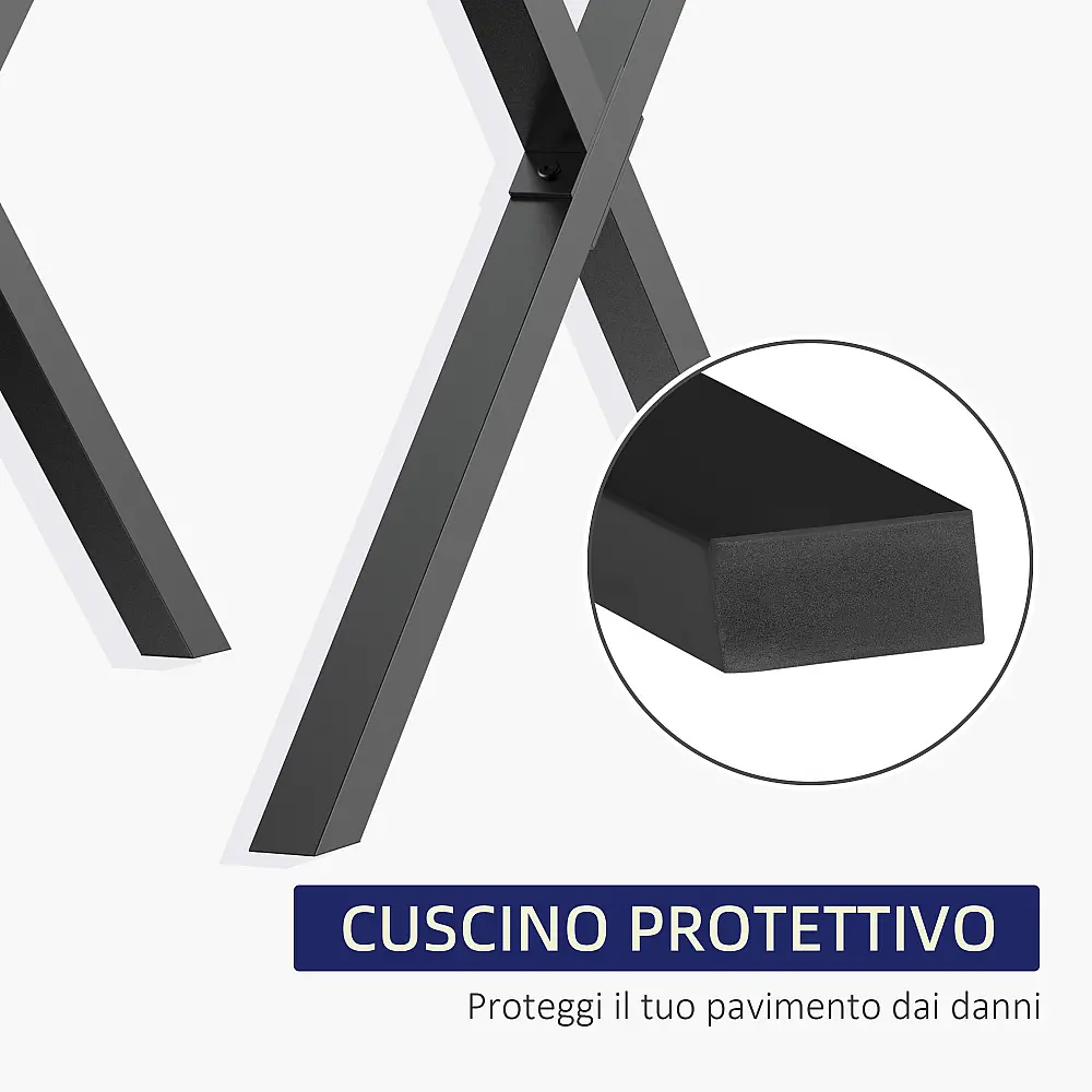 Σετ Ατσάλινα Πόδια Τραπεζιού Σχήματος X 80 x 4 x 72 cm 2 τμχ HOMCOM B82-002 Σετ Ατσάλινα Πόδια Τραπεζιού Σχήματος X 80 x 4 x 72 cm 2 τμχ HOMCOM B82-002