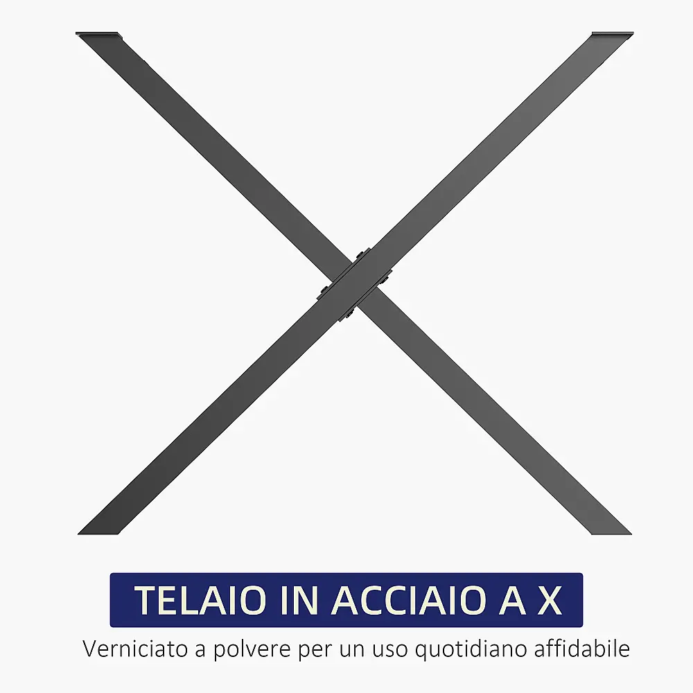 Σετ Ατσάλινα Πόδια Τραπεζιού Σχήματος X 80 x 4 x 72 cm 2 τμχ HOMCOM B82-002 Σετ Ατσάλινα Πόδια Τραπεζιού Σχήματος X 80 x 4 x 72 cm 2 τμχ HOMCOM B82-002