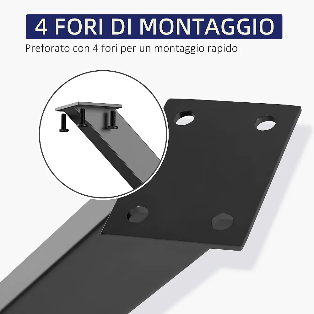 Σετ Ατσάλινα Πόδια Τραπεζιού Σχήματος X 80 x 4 x 72 cm 2 τμχ HOMCOM B82-002 Σετ Ατσάλινα Πόδια Τραπεζιού Σχήματος X 80 x 4 x 72 cm 2 τμχ HOMCOM B82-002