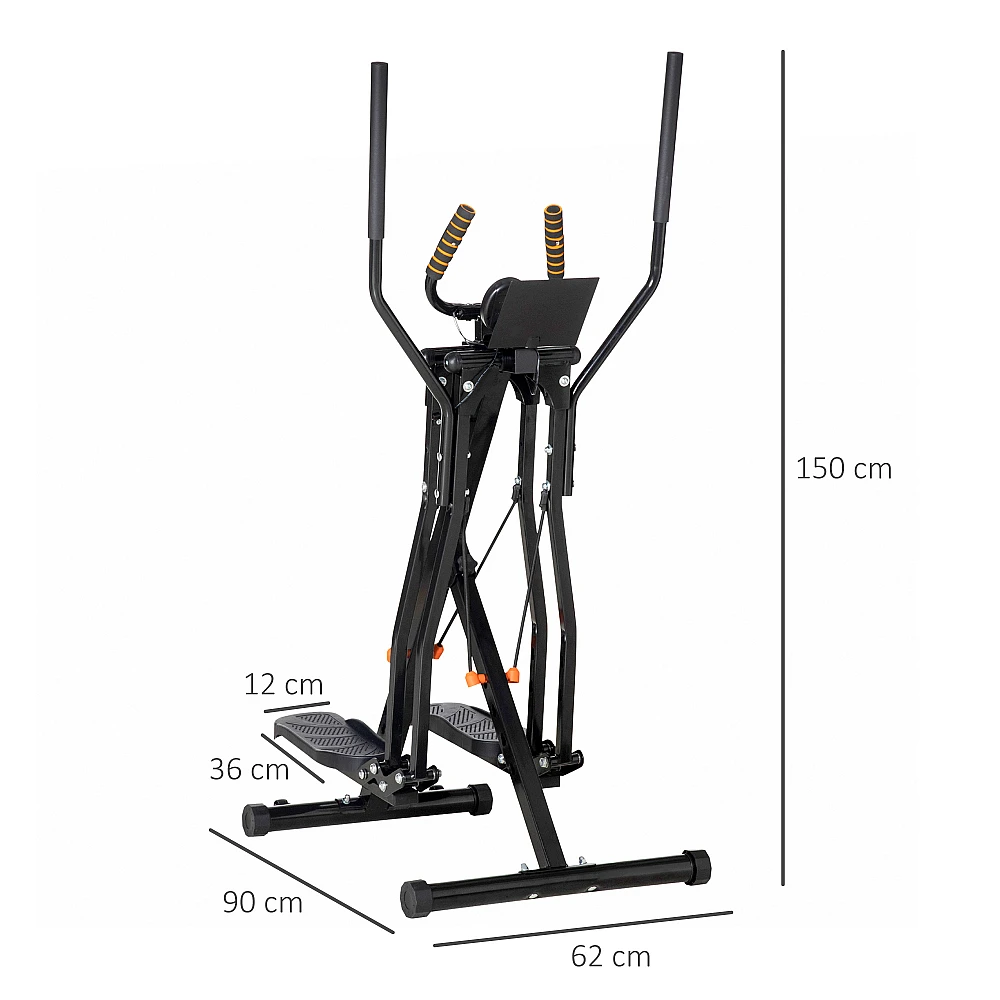 Ελλειπτικό - Air Walker με 4 Επίπεδα Αντίστασης HOMCOM A90-322V00BK
