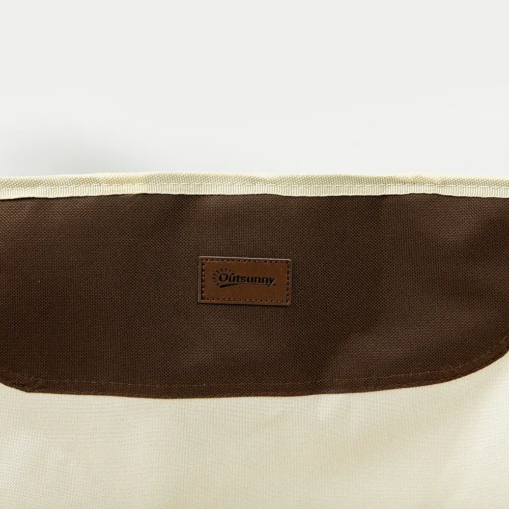 Outsunny Oxford υφασμάτινη πτυσσόμενη καρέκλα κάμπινγκ με πλαϊνή τσέπη και τσάντα μεταφοράς, 61x54x66 cm A20-292V00WT