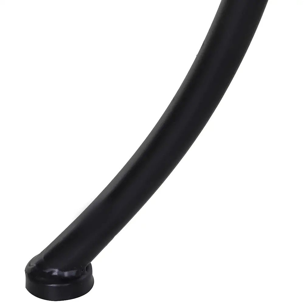 Τραπέζι σαλονιού Outsunny Square Steel Garden με διάτρητη κορυφή, 45x45x50 cm, μαύρο 84B-341