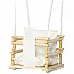 AIYAPLAY Baby Swing 9-36 μηνών από ξύλο και βαμβάκι με ρυθμιζόμενο σχοινί και μαξιλάρι, 30x30x110-180 cm 331-032V00WT AIYAPLAY Baby Swing 9-36 μηνών από ξύλο και βαμβάκι με ρυθμιζόμενο σχοινί και μαξιλάρι, 30x30x110-180 cm 331-032V00WT