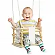AIYAPLAY Baby Swing 9-36 μηνών από ξύλο και βαμβάκι με ρυθμιζόμενο σχοινί και μαξιλάρι, 30x30x110-180 cm 331-032V00WT AIYAPLAY Baby Swing 9-36 μηνών από ξύλο και βαμβάκι με ρυθμιζόμενο σχοινί και μαξιλάρι, 30x30x110-180 cm 331-032V00WT