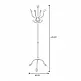 Μεταλλικός Καλόγερος 50 x 170 cm Χρώματος Γκρι Home Deco Factory HD0002