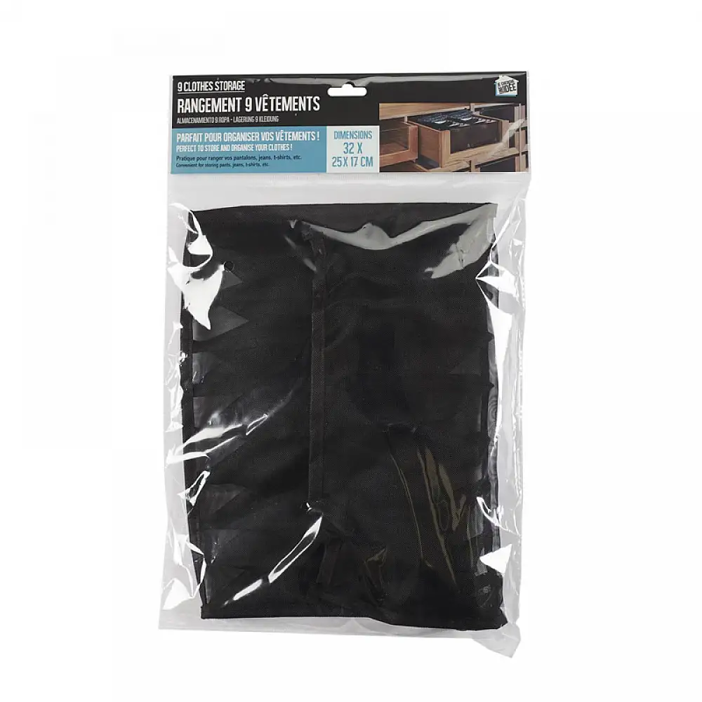 Θήκη Οργάνωσης Ρούχων με 9 Διαμερίσματα 32 x 25 x 17 cm JE CHERCHE UNE IDEE RG6425