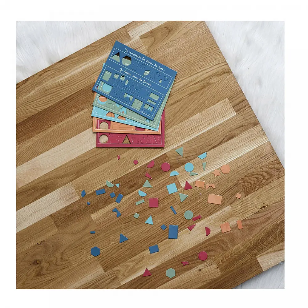Εκπαιδευτικό Ξύλινο Παιχνίδι Montessori Σχήματα Jeux 2 Momes EA10282