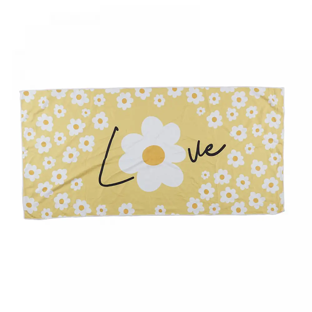 Πετσέτα Θαλάσσης 70 x 140 cm Χρώματος Κίτρινο JET LAG VO8721 VO8721-Yellow