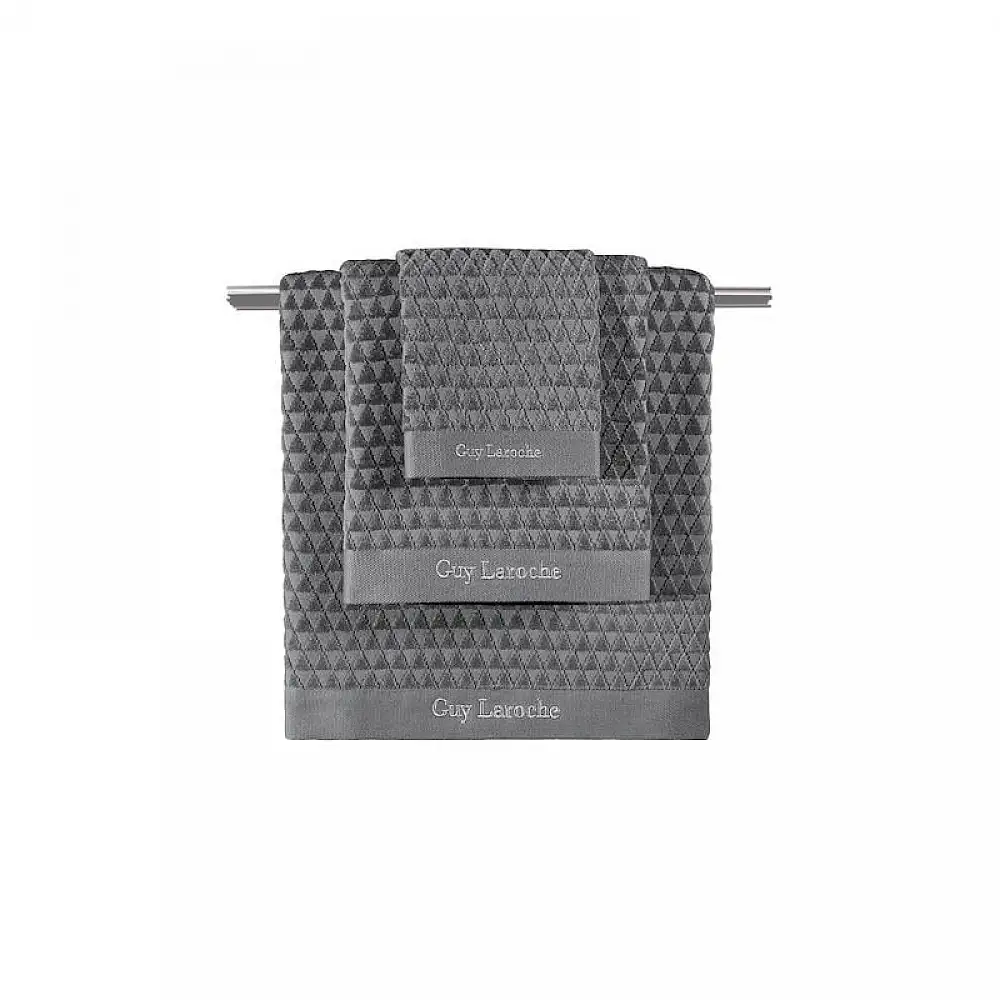 Σετ με 3 Πετσέτες Μπάνιου 100% Βαμβάκι Tokyo Anthracite Guy Laroche 1122090123007
