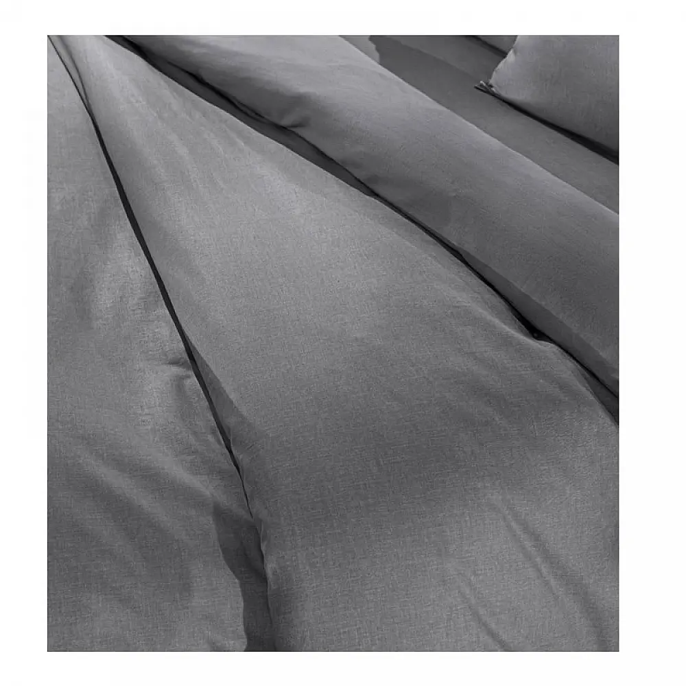 Σεντόνι Διπλό 200 x 265 cm 100% Βαμβάκι Περκάλι Color Plus Anthracite Guy Laroche 1110092123084