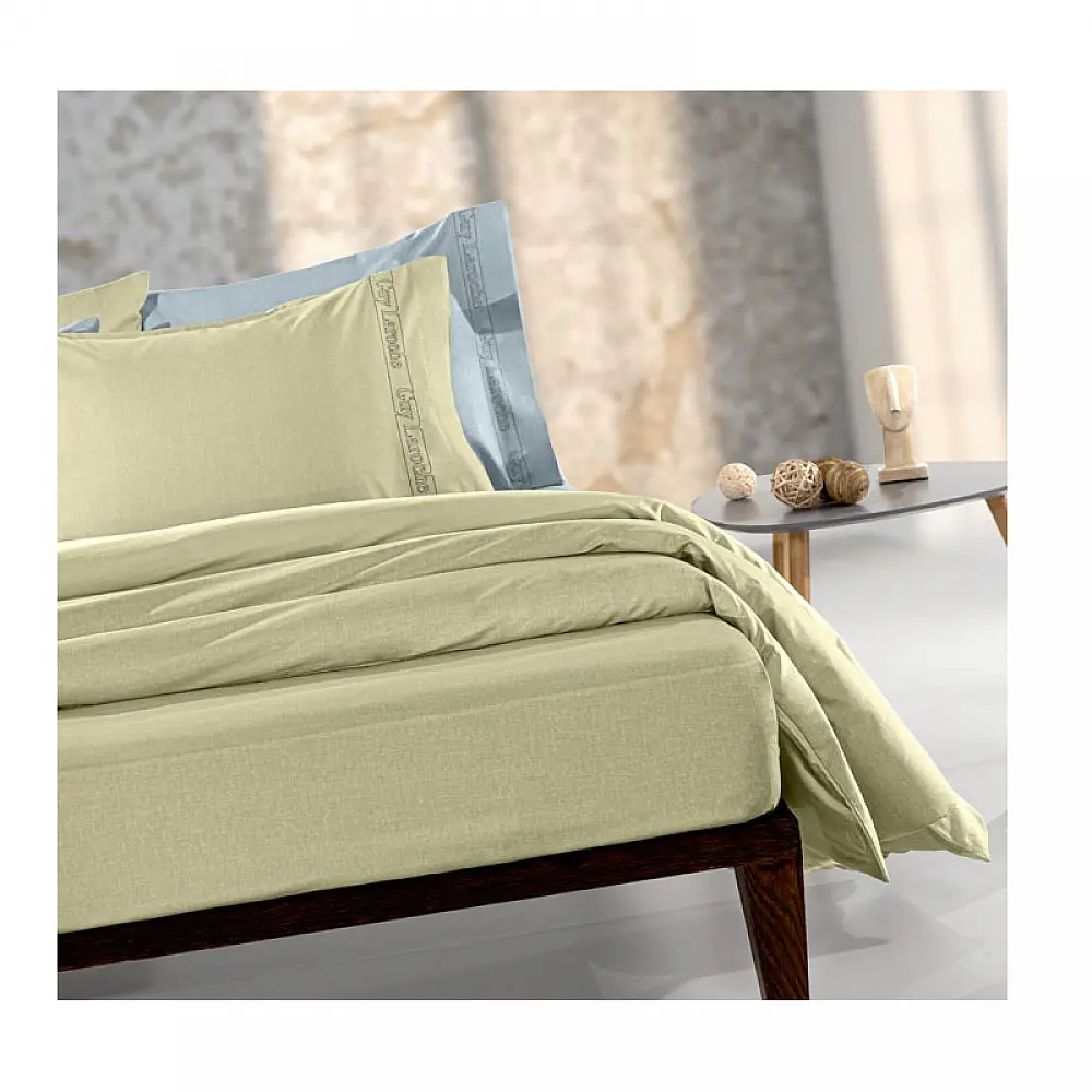 Σεντόνι Διπλό 200 x 265 cm 100% Βαμβάκι Περκάλι Color Plus Olive Guy Laroche 1110092123079