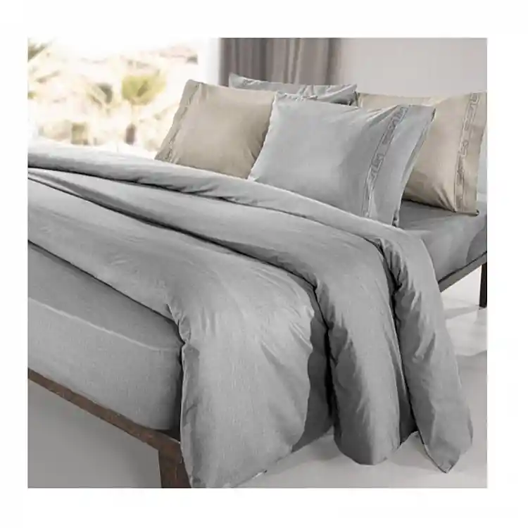 Σεντόνι Διπλό 200 x 265 cm 100% Βαμβάκι Περκάλι Color Plus Silver Guy Laroche 1110092123078