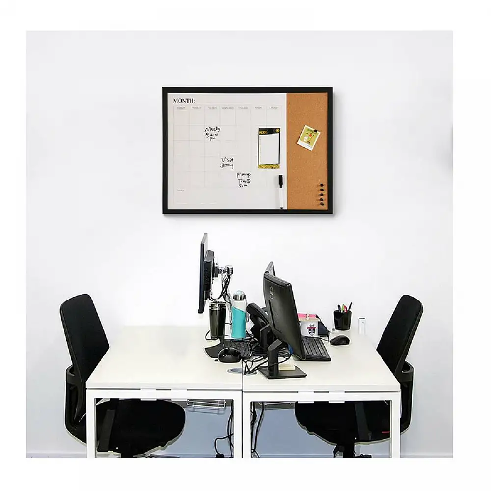 Πίνακας Ανακοινώσεων Μαγνητικός - Φελλού 2 σε 1 60 x 40 cm Bakaji 02012496